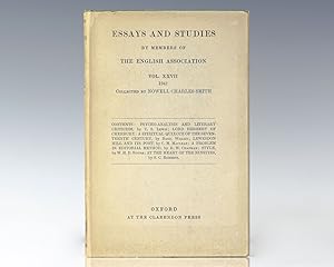 Bild des Verkufers fr Essays and Studies by Members of the English Association. Vol. XXVII. [Containing: Psycho-Analysis and Literary Criticism]. zum Verkauf von Raptis Rare Books