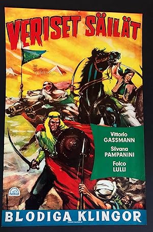 Lo sparviero del Nilo (HAWK OF THE NILE) - Vintage First Release Movie Poster