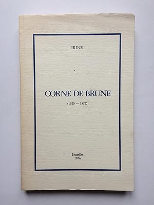 Corne de Brune : Oeuvre Poétique [ ENVOI de l' Auteur ]