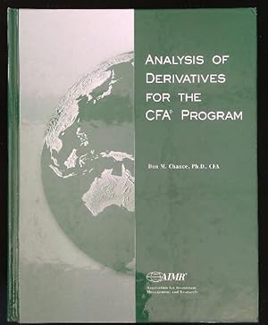 Bild des Verkufers fr Analysis of Derivatives for the CFA Program zum Verkauf von Librodifaccia