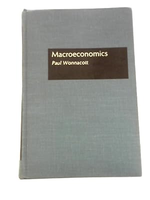 Bild des Verkufers fr Macroeconomics zum Verkauf von World of Rare Books