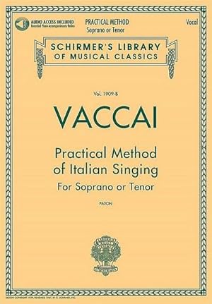 Bild des Verkufers fr Practical Method of Italian Singing : For Soprano or Tenor zum Verkauf von AHA-BUCH GmbH