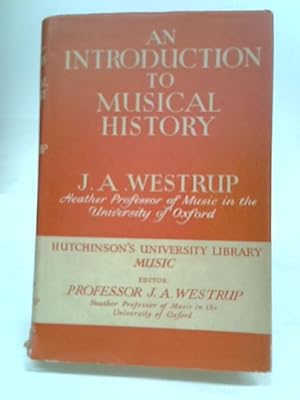 Immagine del venditore per An Introduction to Music History venduto da World of Rare Books