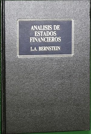 Imagen del vendedor de Anlisis de estados financieros a la venta por Librera Alonso Quijano