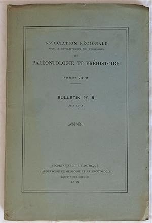 Bulletin n°5 Juin 1935 [Complet des 8 plaquettes dont]: Charles Depéret (1854-1929) - Les station...