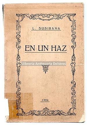 Seller image for En un haz. [Dedicatoria autgrafa y firma del autor]. for sale by Llibreria Antiquria Delstres