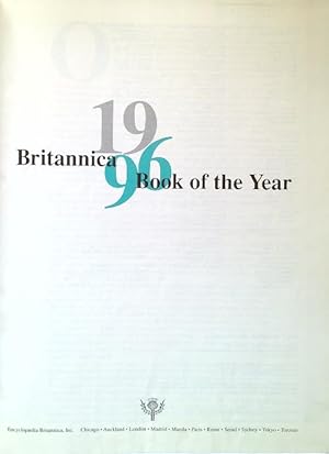 Bild des Verkufers fr Encyclopaedia Britannica 1996 Book of the Year. Events of 1995 zum Verkauf von Librodifaccia