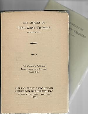 Sales 4221 and 4242: The Library of Abel Cary Thomas [cover title]