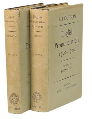 Bild des Verkufers fr English Pronunciation, 1500-1700 [Complete Two Volume Set] zum Verkauf von Prior Books Ltd