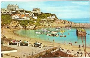 Newquay Beach Postcard Cornwall Vintage 1969
