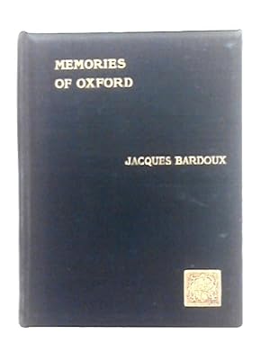 Imagen del vendedor de Memories of Oxford a la venta por World of Rare Books