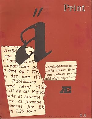 Print - The Magazine of the Graphic Arts X , 6 , Dec.-Jan. 1957 - Scandinavian Issue (Designed by...