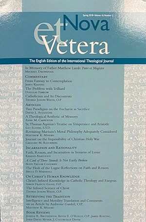 Imagen del vendedor de Nova Vetera: The English Edition of the International Theological Journal - Volume 16, Number 2 (Spring 2018) a la venta por BookMarx Bookstore