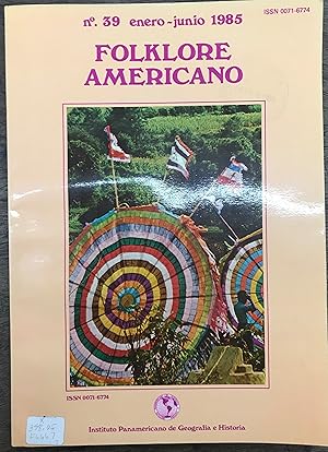 Imagen del vendedor de Folklore Americano. Number 39 (1985) a la venta por Zubal-Books, Since 1961