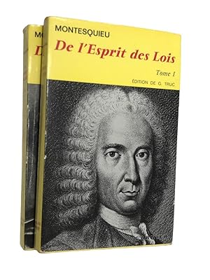 Image du vendeur pour De l'esprit des lois. mis en vente par Librairie Douin