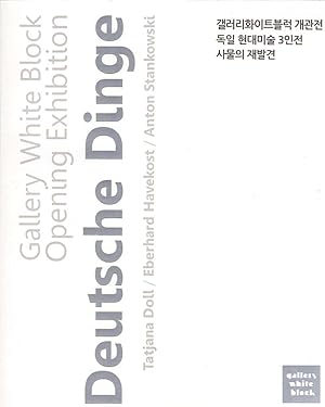 Imagen del vendedor de Deutsche Dinge. Gallery White Block, Opening Exhibition. a la venta por Antiquariat Querido - Frank Hermann