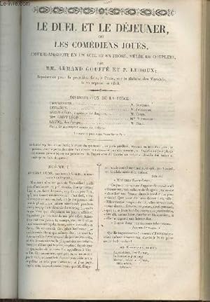 Bild des Verkufers fr Le duel et le djeuner ou les comdiens jous- comdie-anecdote en un acte et en prose, mle de couplets zum Verkauf von Le-Livre