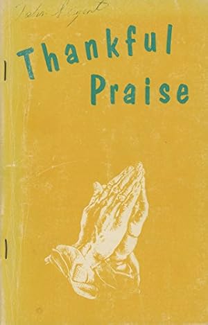 Bild des Verkufers fr Thankful Praise First 1967 book for Singing Schools, Conventions, Etc zum Verkauf von Redux Books