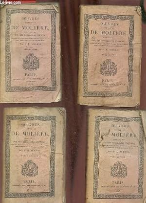 Image du vendeur pour Oeuvres compltes de Molire, revues avec soin sur les diffrentes ditions - 4 tomes - tomes 1 + 2 + 5 + 7. mis en vente par Le-Livre