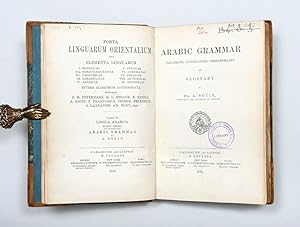 Bild des Verkufers fr Arabic Grammar: Paradigms, Litterature (sic), Chrestomathy and Glossary. zum Verkauf von Peter Harrington.  ABA/ ILAB.