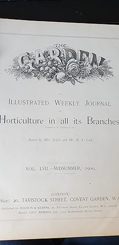 Seller image for The Garden Magazine Bound into One Volume Jan 1900-June 1900 for sale by Silver Trees Books