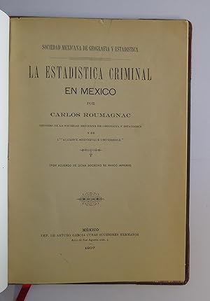 La Estadística Criminal en México