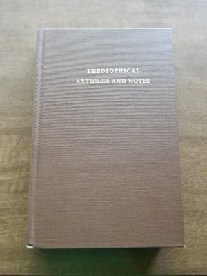 Theosophical Articles and Notes