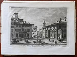 Bild des Verkufers fr Veduta della Regia Dogana e del Palazzo Pretorio di Livorno. zum Verkauf von BOTTEGHINA D'ARTE GALLERIA KPROS