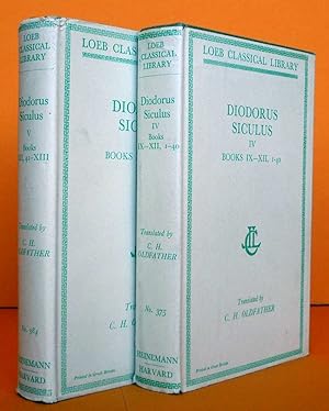 Immagine del venditore per Diodorus Siculus: Library of History, Volume IV, Books 9-12.40 (Loeb Classical Library No. 375), Diodorus Siculus: Library of History, Volume V, Books 12-13.41 (Loeb Classical Library No. 384),. venduto da Antiquariat an der Linie 3