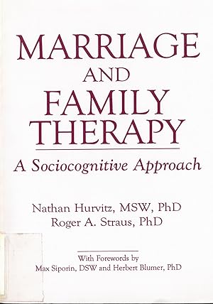 Seller image for Marriage and Family Therapy: A Sociocognitive Approach (Haworth Marriage and the Family) for sale by Quimby Books