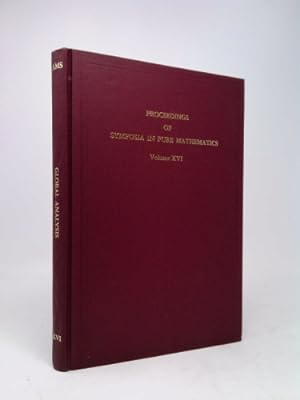 Bild des Verkufers fr Global Analysis (Proceedings of Symphosia in Pure Mathematics, Vol. XVI) zum Verkauf von ThriftBooksVintage