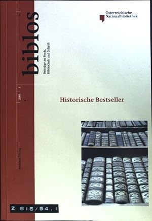 Bild des Verkufers fr Verhinderte Bestseller, gleungene Skandale. Ivan Cankars "Erotica", Anton Bonaventuras Jeglic "Rote Broschre" - in: Historische Bestseller; Biblos. Beitrge zu Buch, Bibliothek und Schrift; 54, 1; zum Verkauf von books4less (Versandantiquariat Petra Gros GmbH & Co. KG)