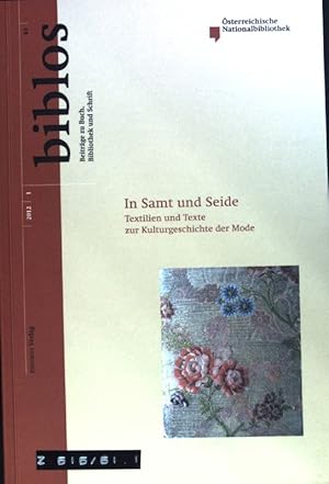 Bild des Verkufers fr Die Krawatte. Ein offenes Buch. - in: In Samt und Seide. Textilien und Texte zur Kulturgeschichte der Mode; Biblos. Beitrge zu Buch, Bibliothek und Schrift; 61,1; zum Verkauf von books4less (Versandantiquariat Petra Gros GmbH & Co. KG)