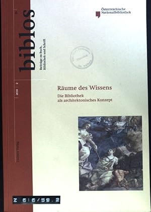 Bild des Verkufers fr Begann die Moderne mit dem Historismus? - in: Rume des Wissens; Biblos. Beitrge zu Buch, Bibliothek und Schrift; 59,2 zum Verkauf von books4less (Versandantiquariat Petra Gros GmbH & Co. KG)