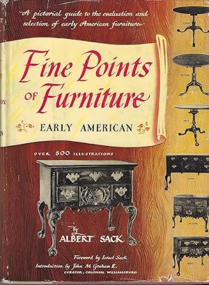 Imagen del vendedor de Fine Points of Furniture: Early American a la venta por ELK CREEK HERITAGE BOOKS (IOBA)
