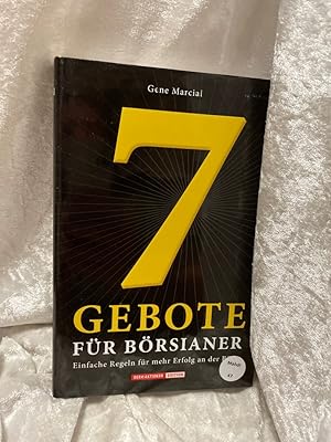 Seller image for 7 Gebote fr Brsianer Einfache Regeln fr mehr Erfolg an der Brse for sale by Antiquariat Jochen Mohr -Books and Mohr-