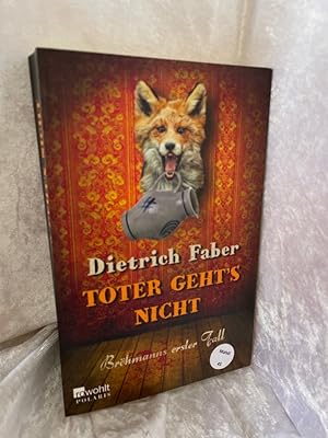 Seller image for Toter geht's nicht: Brhmanns erster Fall Brhmanns erster Fall for sale by Antiquariat Jochen Mohr -Books and Mohr-