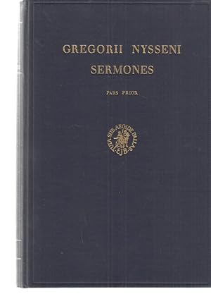 Bild des Verkufers fr Sermones. Pars I. Ediderunt G. Heil, Adr. van Heck, E. Gebhardt, Andreas Spira. Gregorii Nysseni Opera; Volumen IX. zum Verkauf von Fundus-Online GbR Borkert Schwarz Zerfa