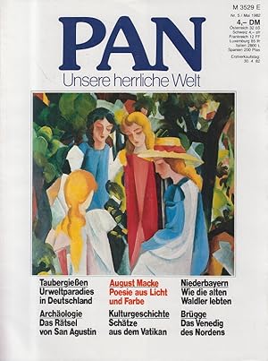 Bild des Verkufers fr PAN - Unsere herrliche Welt - Nr. 5 / Mai 82 Taubergieen, August Macke, Niederbayern, Archologie, Kurturgeschichte, Brgge zum Verkauf von Allguer Online Antiquariat