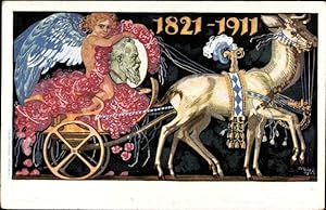 Ganzsache Künstler Ansichtskarte / Postkarte Diez, Prinzregent Luitpold von Bayern, 1821 bis 1911...