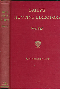 Seller image for Baily's Hunting Directory. Volume 60 1966 - 1967 for sale by Barter Books Ltd