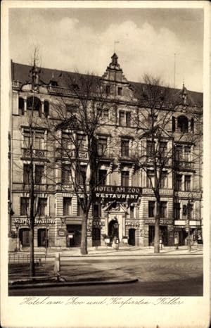 Ansichtskarte / Postkarte Berlin Charlottenburg, Hotel am Zoo, Kurfürstendamm 25 - Inh. Valentin ...