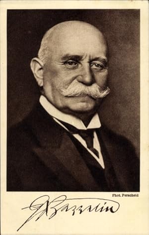 Ansichtskarte / Postkarte Ferdinand Graf von Zeppelin, Portrait, Reichsausschuss Zeppelin Eckener...