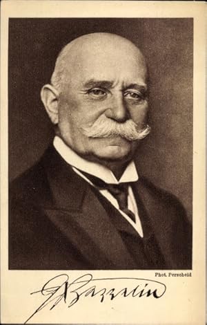 Ansichtskarte / Postkarte Ferdinand Graf von Zeppelin, Portrait, Reichsausschuss Zeppelin Eckener...