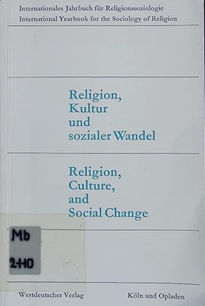 Religion, Kultur und sozialer Wandel.