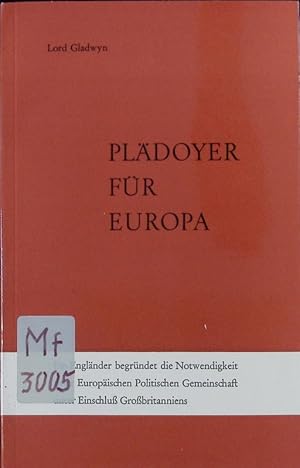 Imagen del vendedor de Pldoyer fr Europa. a la venta por Antiquariat Bookfarm