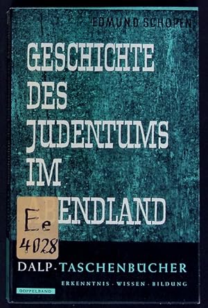 Imagen del vendedor de Geschichte des Judentums im Abendland. a la venta por Antiquariat Bookfarm
