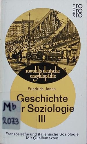 Seller image for Franzsische und italienische Soziologie. Geschichte der Soziologie ; 3. for sale by Antiquariat Bookfarm