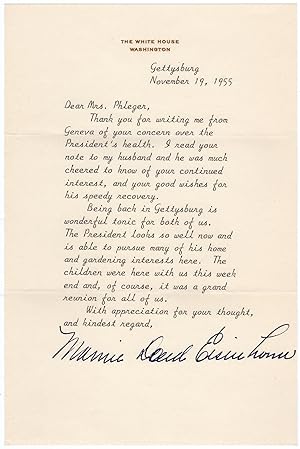 Fine typed letter signed as First Lady