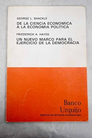 Seller image for De la ciencia econmica a la economa poltica for sale by Alcan Libros